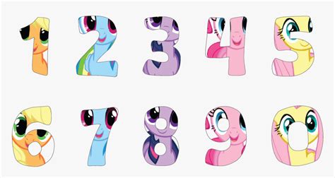My Little Pony Alaphabet My Little Pony Numbers Little Pony Number