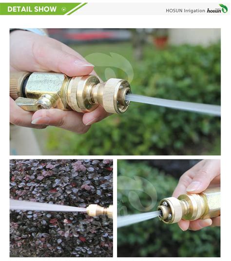 Brass Adjustable High Speed Jet Hose Nozzle Small Sweeper Sweeping
