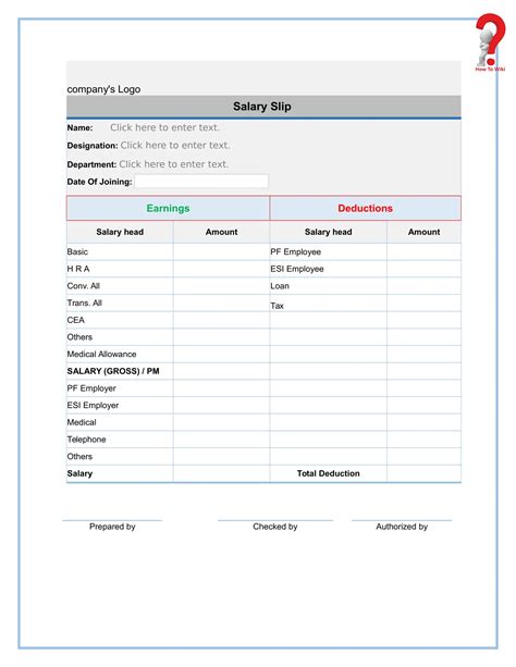 How To Create A Free Payslip Template In Excel Pdf Word Format