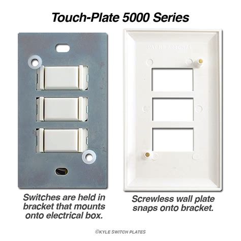 Touch Plate Switches 5000 Low Voltage 2 Button Control White