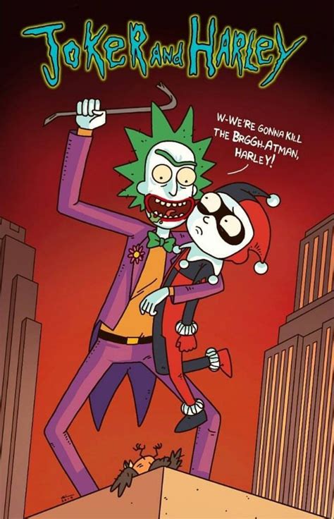 Rick And Morty • Joker And Harley Rick And Morty Poster Rick And Morty