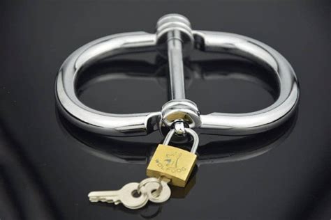 stainless steel handcuffs with lock sex restraint tools