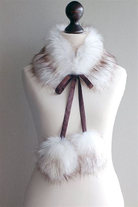 white faux fur collar etsy faux fur collar white faux fur faux fur