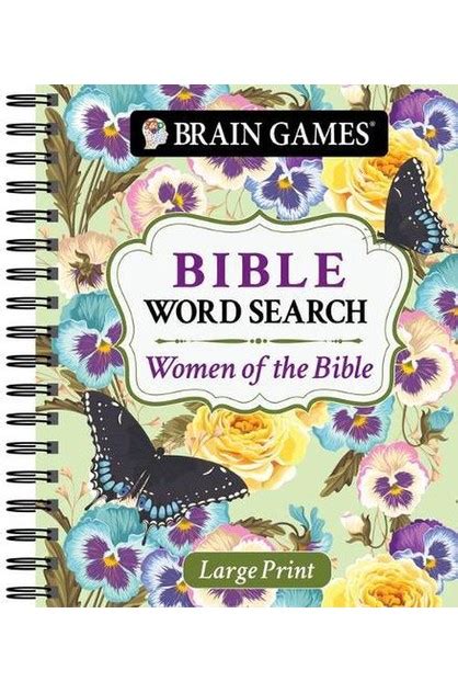 Brain Games Large Print Bible Word Search Women Of The Bible The