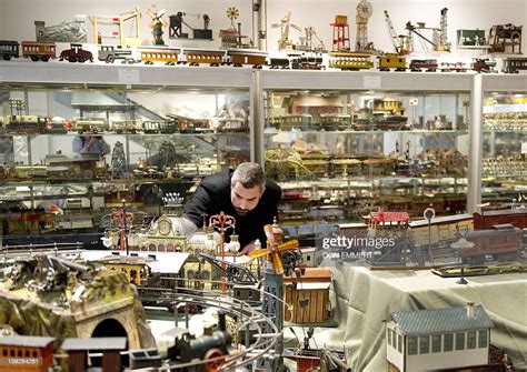A Man Look At Part Of The Jerni Collection Of Toys And Toy Trains News Photo Getty Images
