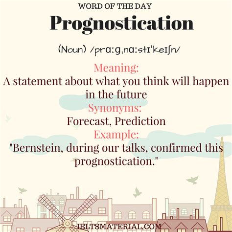 Prognostication Word Of The Day For Ielts Speaking And Writing