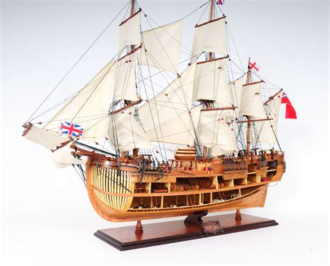 Sd Model Makers Tall Ship Models Hms Endeavour Open Hull In Stock
