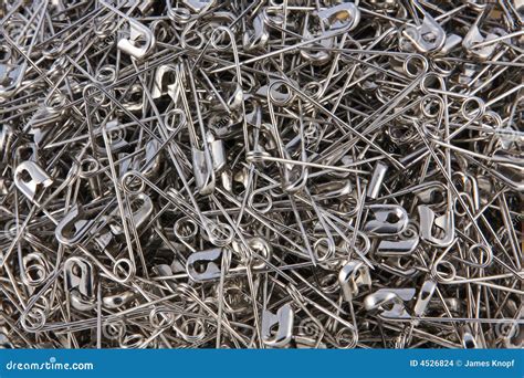 Safety Pins Background Stock Photo Image Of Lineup Pins 4526824