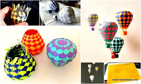 Extraordinary Creative Diy Paper Art Project Colorful Hot Air Balloon