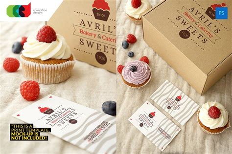 Our bakery business cards are a marvelous way to network yourself, look qualified, and communicate w/ the acquaintances around you. Bakery - Business Card 48 + Logo в 2020 г (с изображениями)