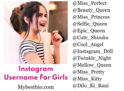 950 Best Instagram Username For Girls Attitude 2023 Mybestbio