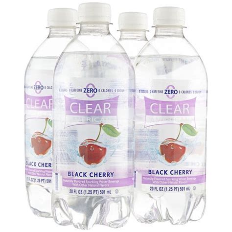 Clear American Black Cherry Sparkling Water 20 Fl Oz