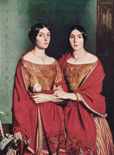 The Two Sisters By Theodore Chasseriau Famous Art Handmade Oil