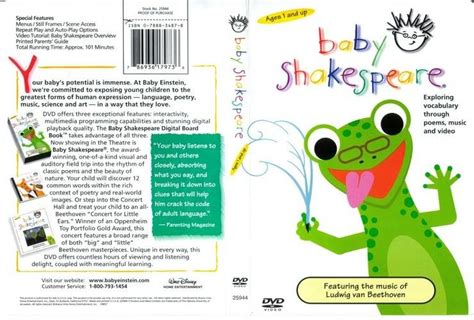 Baby Shakespeare 2002 Dvd Baby Einstein Parenting Guide Human Language