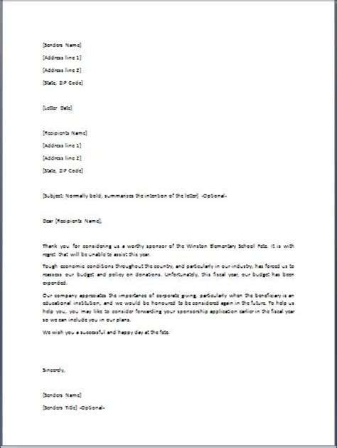 A person may ask for scholarships, or claim for insurance which is false and try to get templates are available along with word processors like word. Sample Denial Letter Template | Formal Word Templates