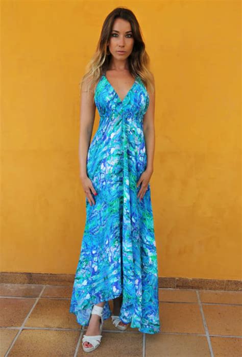 Trouva Turquoise Glow Ibiza Dress