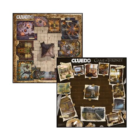 The chess set includes 32 custom movers, 1 game board, 1 chess mover reference sheet, removable slip sheet, rules. Game of Thrones Cluedo - Millennia