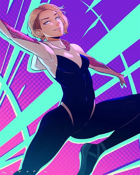 did some fan art of gwen from spider ma spider gwen art marvel spider gwen spider girl