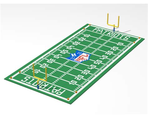 Lego Moc American Football Field By Heinz551 Rebrickable Build With