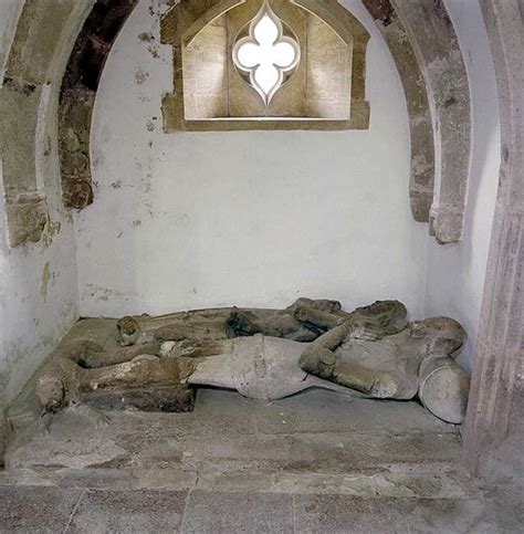 Tomb Effigies In St Marys Church Nettlecombe Somerset Educational