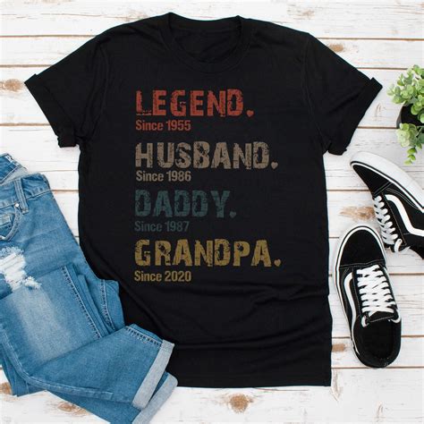 Personalized Legend Husband Daddy Grandpa T Shirt Custom Dad Etsy