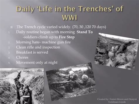 Ppt Daily ‘life In The Trenches Of Wwi Powerpoint Presentation Free