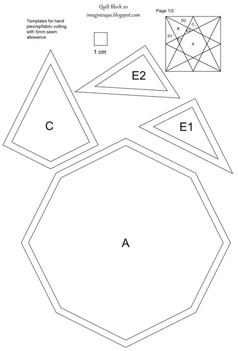 I am sharing the pdf with you, . Printable English Paper Piecing Templates | ... templates ...