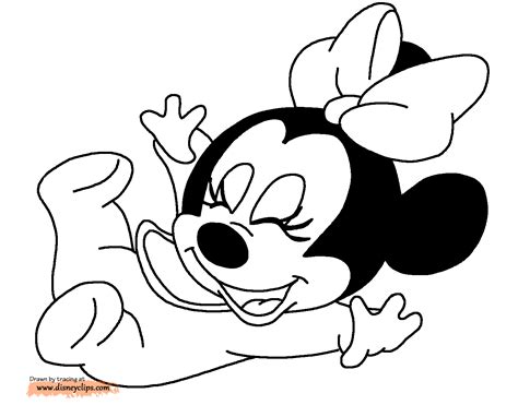Baby Mickey And Baby Minnie Mouse Coloring Pages