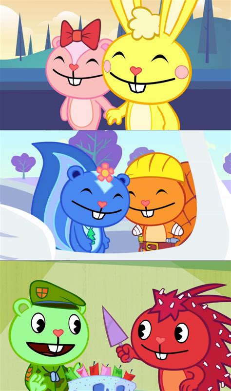 My Favourites Couples By Htf By Roquemi On Deviantart Happy Tree Friends Happy Friends
