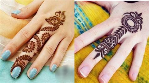 Best Beautiful Finger Henna Designs Fashion Beauty Mehndi Jewellery