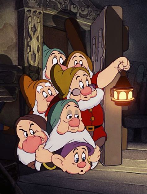 The Seven Dwarfs Happy Bashful Sleepy Sneezy Doc Grumpy Dopey Disney Films Disney