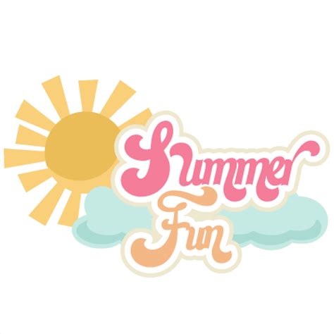 Summer Fun SVG scrapbook title summer svg cut files summer ...