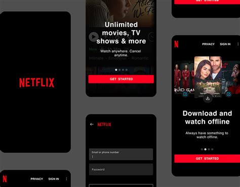 Netflix Sign Up And Sign In On Behance