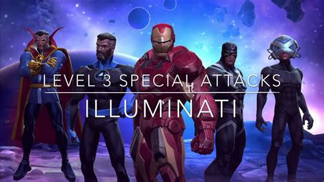 Illuminati Members Level 3 Special Attacks Mcoc Youtube