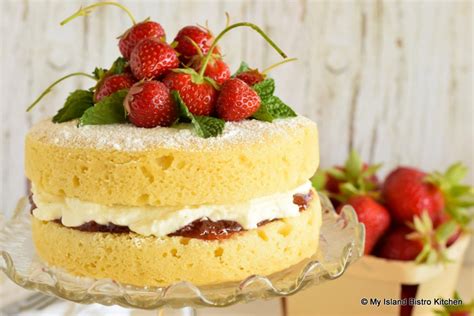 Classic Victoria Sponge Cake Recipe My Island Bistro Kitchen
