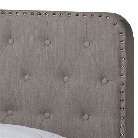 Baxton Studio Annalisa Modern Transitional Grey Fabric Upholstered