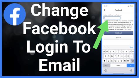 How To Change Facebook Login Phone Number To Email Youtube