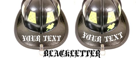 Custom Firefighter Helmet Reflective Name Decal You Pick The Etsy