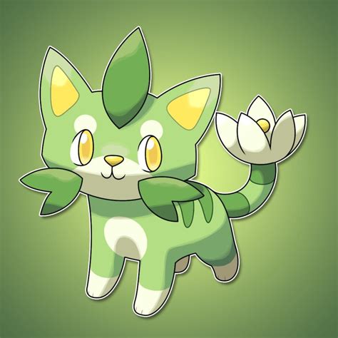 Cat Grass Type Pokemon Lilykit Pokemon Digimons Personagens