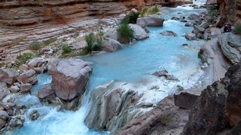 Havasu Creek In The Grand Canyon Turquoise Blue Water