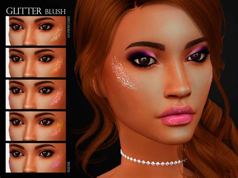 The Sims Resource Glitter Blush N12