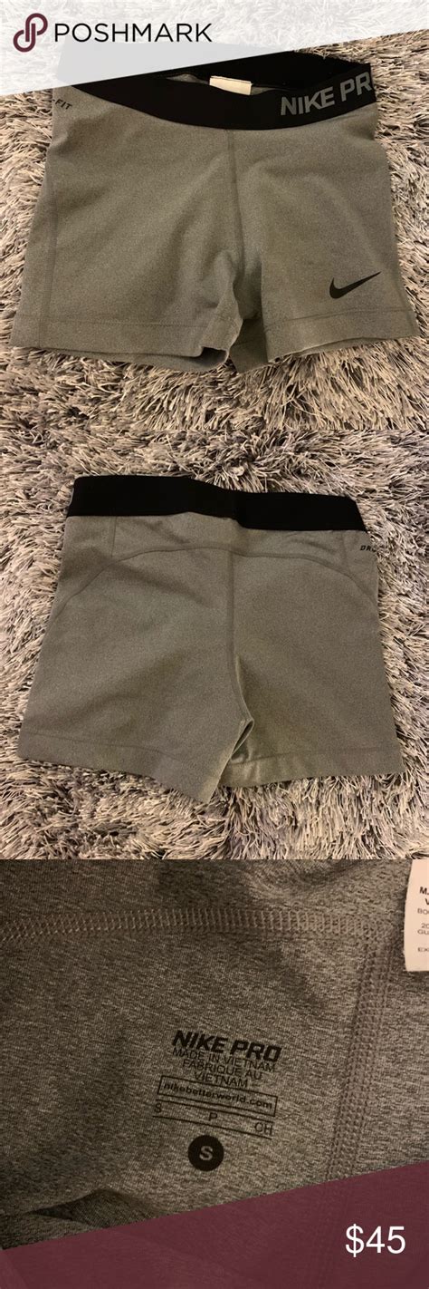 Sold Gray Nike Pro Shorts Grey Nike Pros Nike Pro Shorts Fashion