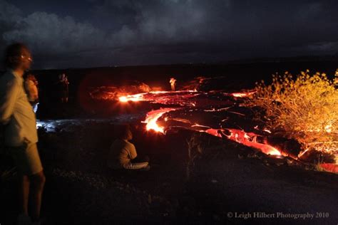 Hawaiian Lava Daily ~ Lava Viewing Area Has Lava To Be Viewed