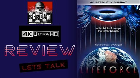 lifeforce scream factory 4k review youtube