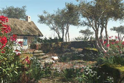 Artstation Cottage On The Ruin Place