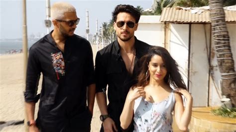 Shraddha Kapoor Tiger Shroff And Riteish Promotion Of Film Baaghi 3 At Sun N Sand In Juhu Youtube