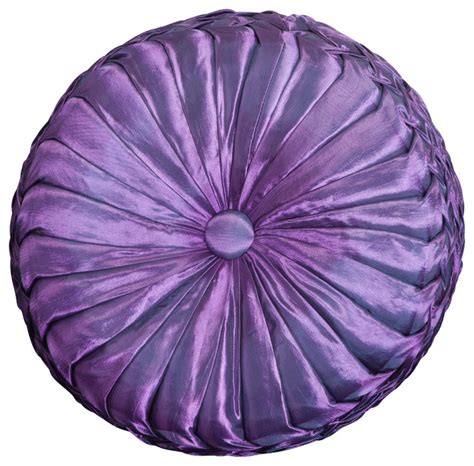 Download satin pillow images and photos. 14" Round Single Purple Satin Pillow - Contemporary ...