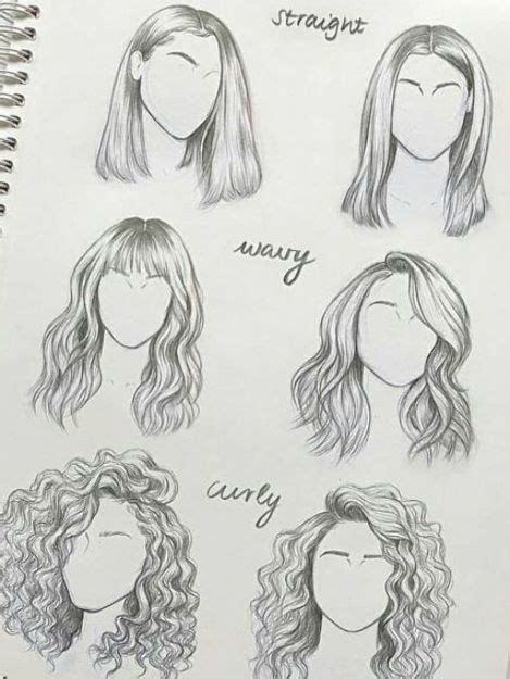 Fashion Sketches How To Draw Design Reference 50 Ideas Drawing Hair