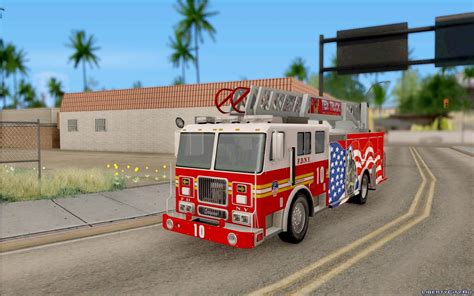 Download Seagrave Fdny Ladder 10 For Gta San Andreas