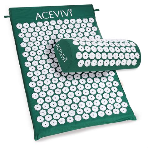 Acevivi Massager Cushion Acupressure Mat Relieve Stress Pain Acupuncture Spike Yoga Mat With
